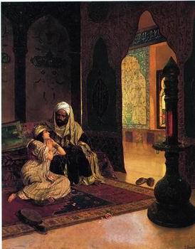 unknow artist Arab or Arabic people and life. Orientalism oil paintings 593 China oil painting art